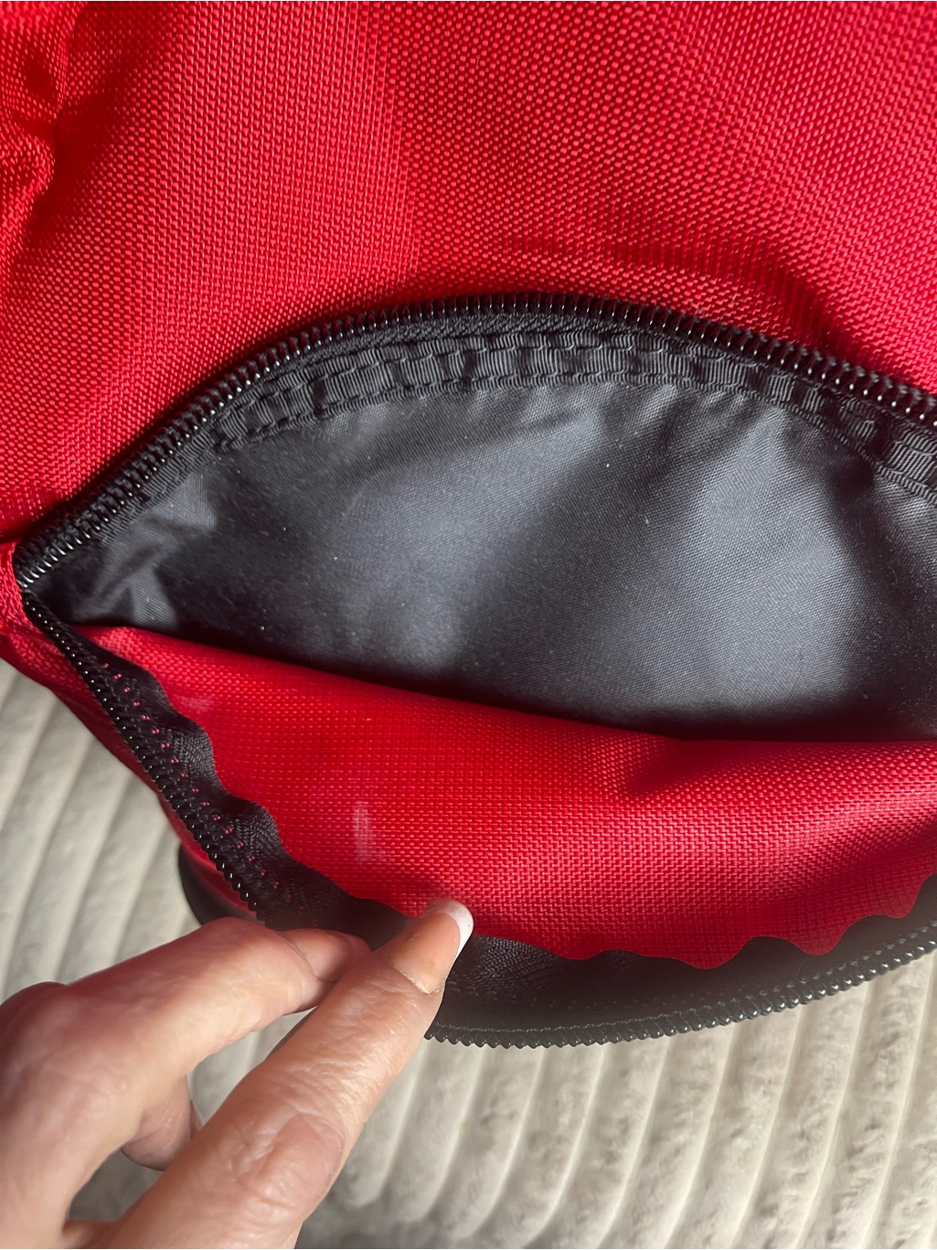 Tough Traveler Red Black Backpack Multi Pocket Travel School Hiking Daypack — image 7 of 8